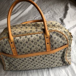 Louis Vuitton Vintage Denim bag,CA1020; 14x9x6.2in